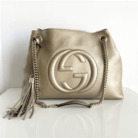 gucci soho metallic valamode|Authentic GUCCI Soho Black Clutch – Valamode.